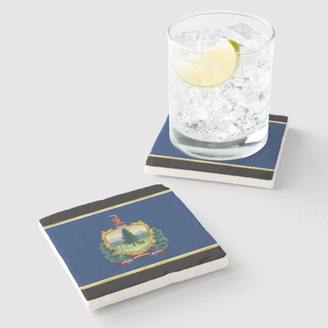 Vermont flagga stenunderlägg (Sidan)