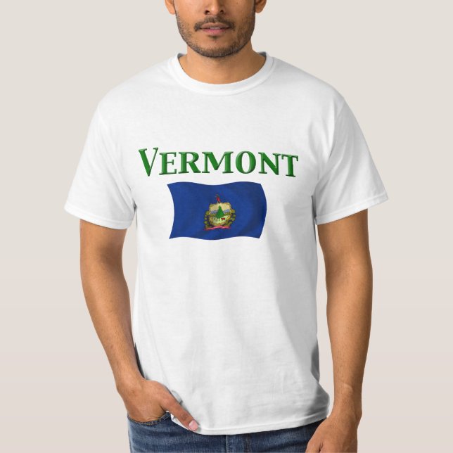 Vermont flagga tröja (Framsida)