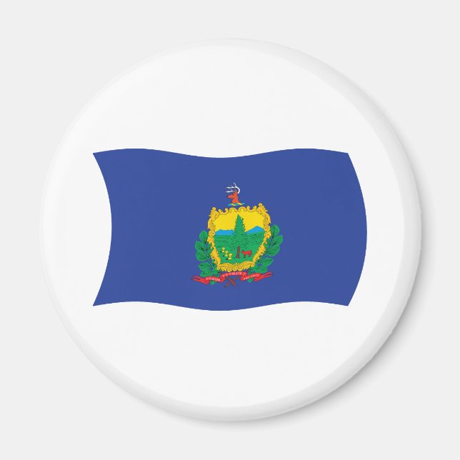 Vermont Flaggmagnet Magnet (Framsidan)