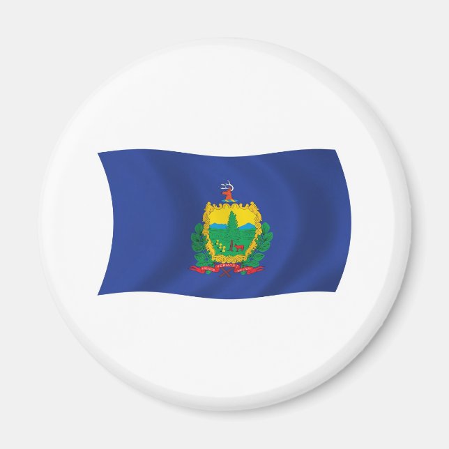 Vermont Flaggmagnet Magnet (Framsidan)