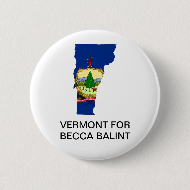 Vermont för Becca Balint SENATE-knapp Knapp (Framsida)