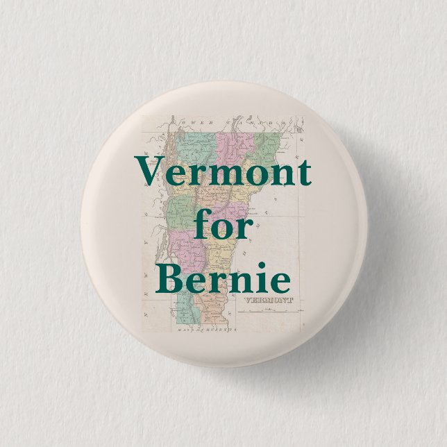 Vermont för Bernie 2016 Knapp (Framsida)