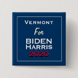 Vermont for BIDEN HARRIS 2020 Square Knapp