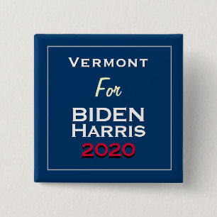 Vermont för BIDEN HARRIS 2020 Square Knapp