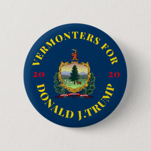 Vermont för Donald Trump 2020 Knapp