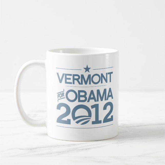 VERMONT FÖR OBAMA 2012.png Kaffemugg (Vänster)