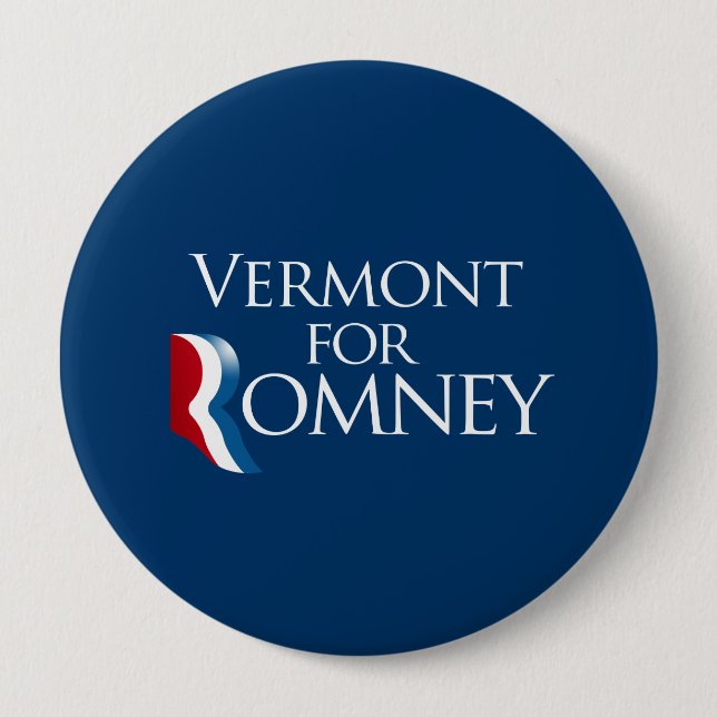 Vermont för Romney - .png Knapp (Framsida)