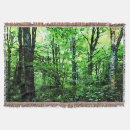 Vermont Forest i Sommaren Filt
