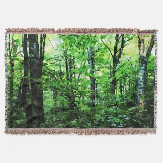 Vermont Forest i Sommaren Filt (Framsidan)