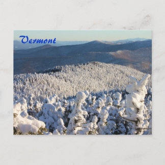 Vermont Green Mountains Mount Abraham Vinter Vykort