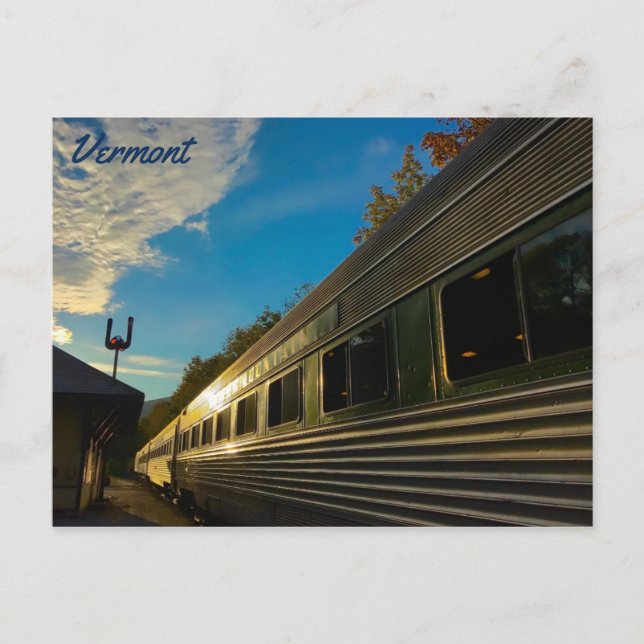Vermont Grönt Mountain Flyer vid Sunset Vykort (Framsida)