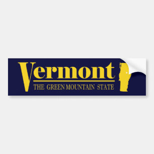 Vermont guld bildekal