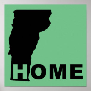 Vermont Hem Långt Borta Från Staten Poster