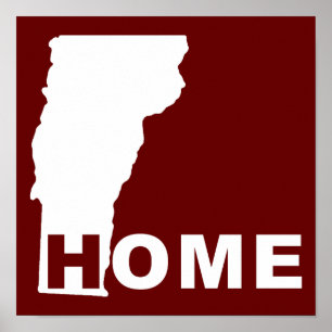 Vermont Hem Långt Borta Från Staten Poster