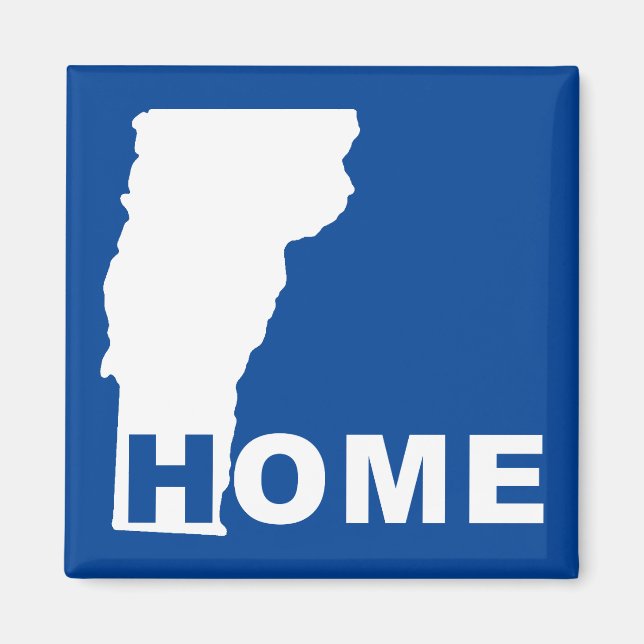 Vermont Hemmet Borta Från Statens Kylskåp Magnet (Framsidan)