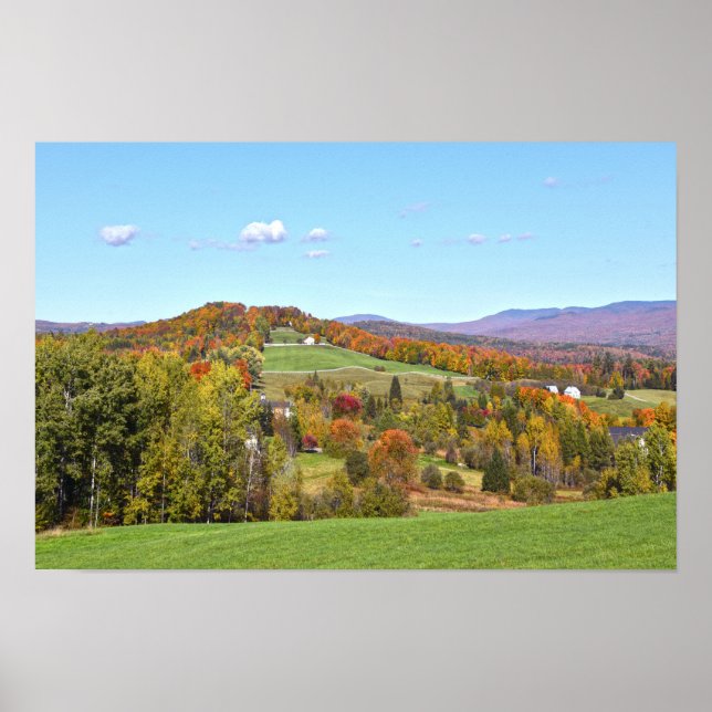 Vermont Hillside på hösten Poster (Framsidan)