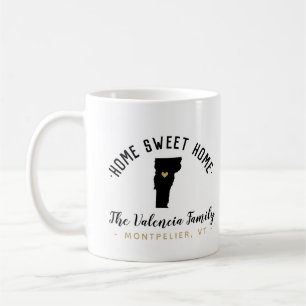 Vermont Home Sweet Home Family Monogram Mugg