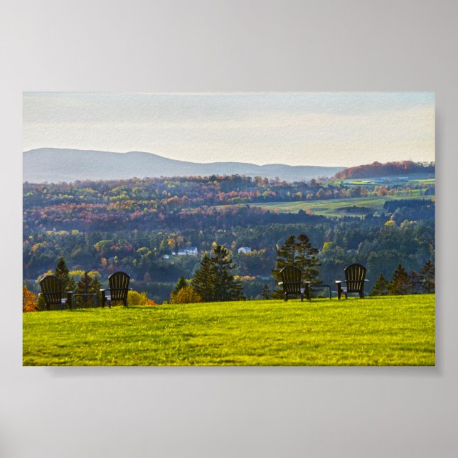 Vermont Höstkvällsutsikt Poster (Framsidan)