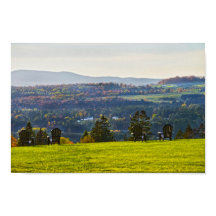 Vermont-höstkvällsvy