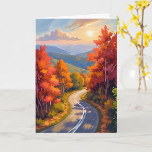 Vermont höstlövverk vattenlandskap kort