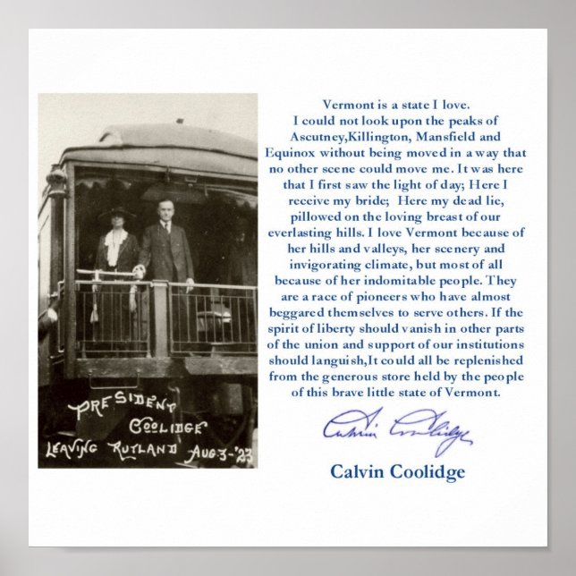 "Vermont is a State I kärlek" Framed Poster (Framsidan)