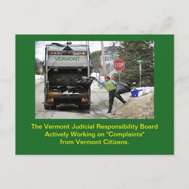 Vermont Judicial Management Board: vykort (Framsida)
