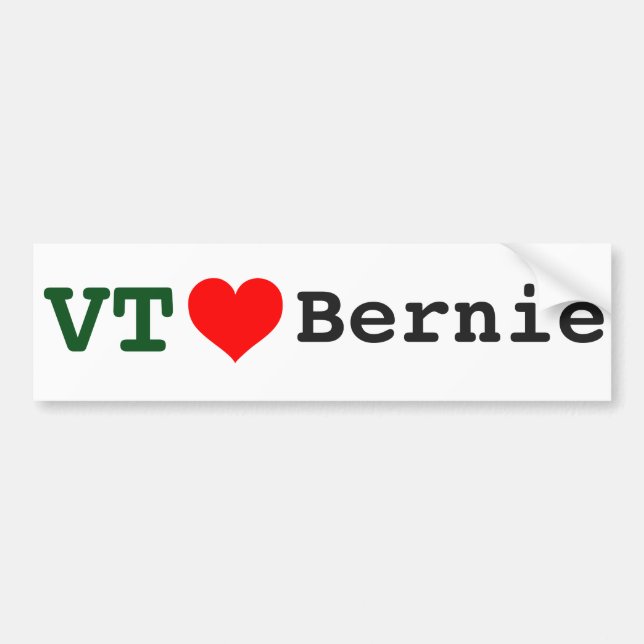 Vermont kärlekBernie bildekal (Framsidan)
