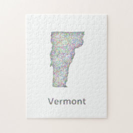 Vermont karta pussel