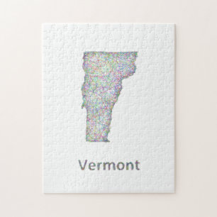 Vermont karta pussel