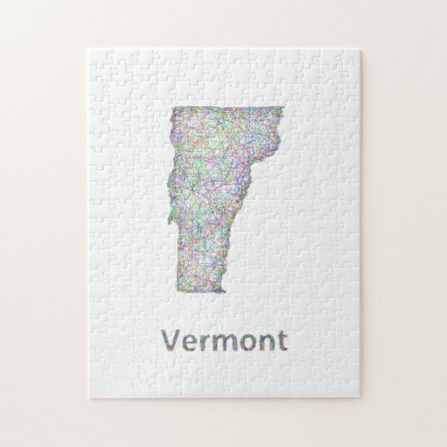 Vermont karta pussel (Vertikal)