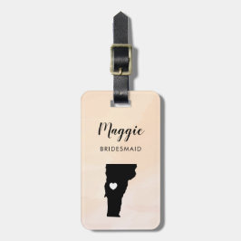 Vermont kartong bagageetikett, bröllopsfest välkom bagagebricka