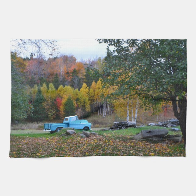 Vermont Land Scene Dish Towel Kökshandduk (Horisontell)