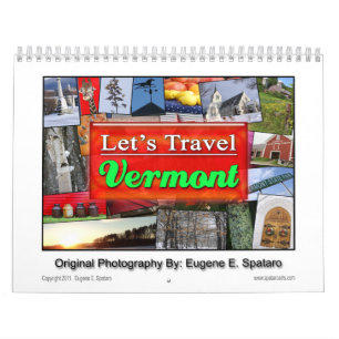 Vermont - "låt oss resa" serier kalender