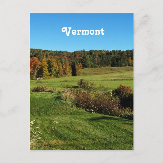 Vermont liggande vykort (Framsida)