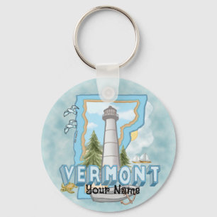 Vermont Lighthouse-nyckelkedja Nyckelring