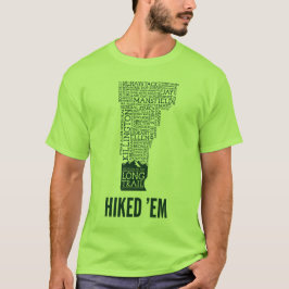 Vermont Long Trail Hiked T-Shirt (Gröntens Logotyp