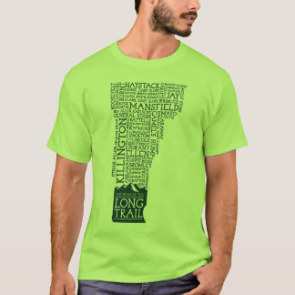 Vermont Long Trail T-Shirt (Grönt Logotyp)
