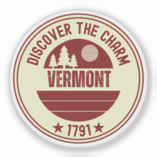 Vermont lönnsirapspresent - VT souvenirgåva Klistermärken