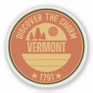 Vermont lönnsirapspresent - VT souvenirgåva Klistermärken