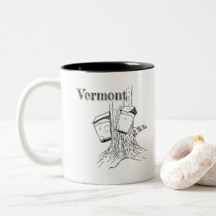 Vermont lönnträd Två-Tonad mugg