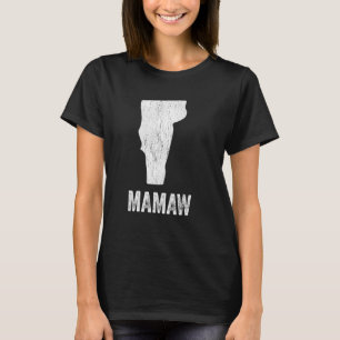 Vermont Mamaw Vermont Silhouette State Coolest Gra T Shirt