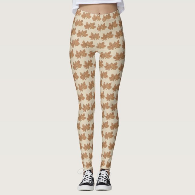 Vermont Maple Löv Lövs Sockergodis VT Foodie Leggings (Framsida)
