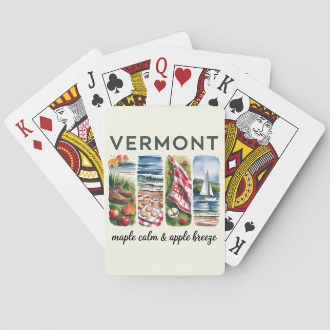 Vermont - Maple Lugn & Apple Breeze Casinokort (Baksidan)