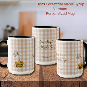 Vermont Maple Syrup Gingham Mugg