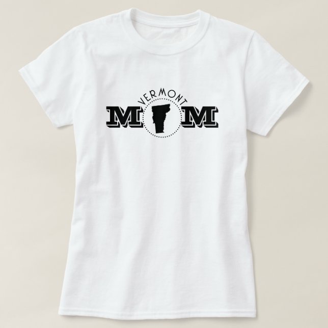 Vermont Mom  T Shirt (Design framsida)