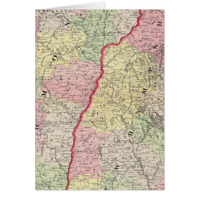 Vermont, NH Hälsningskort (Framsidan)