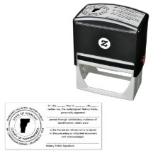 Vermont Notary Public Acknotation Frimärke