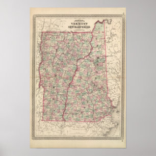 Vermont och New Hampshire 2 Poster