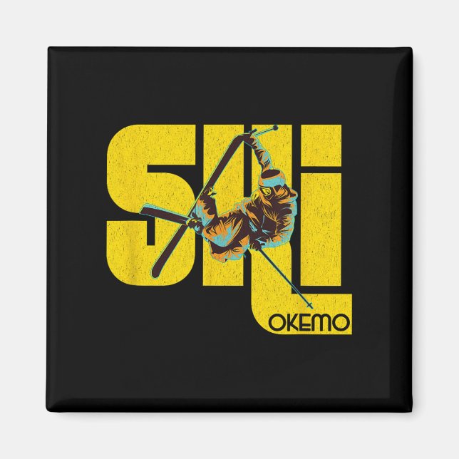 Vermont Okemo Mountain Ski Magnet (Framsidan)