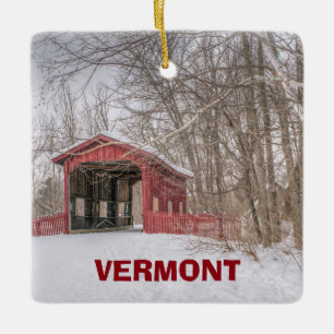 Vermont Panoramic jul Ornament